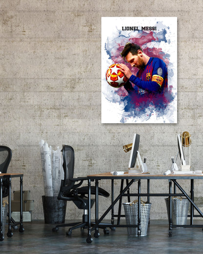 Lionel Messi Watercolor 4 - @JeffNugroho