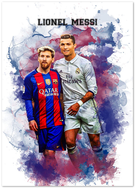 Lionel Messi Watercolor 5 - @JeffNugroho