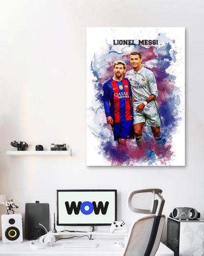 Lionel Messi Watercolor 5 - @JeffNugroho