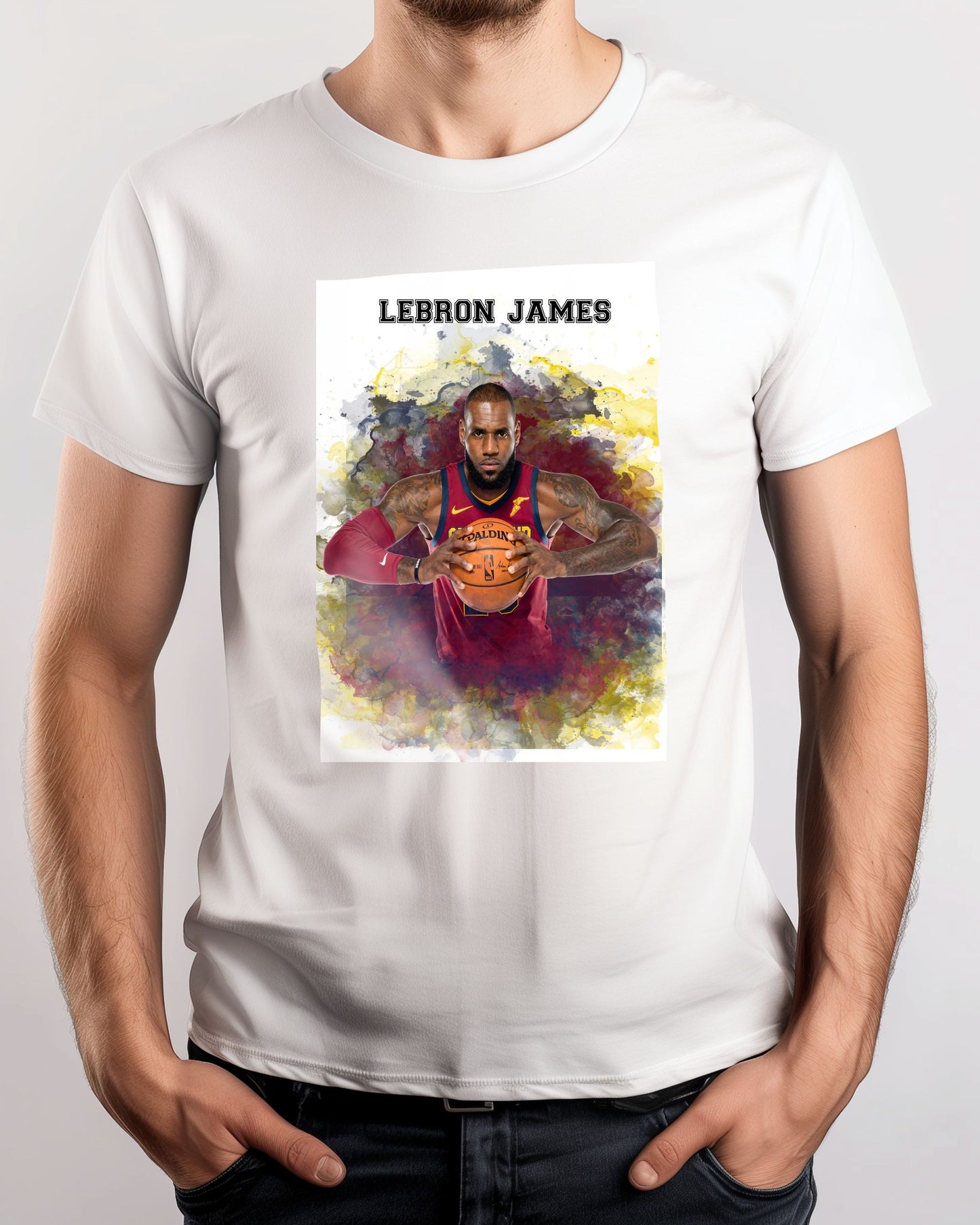 Lebron James Watercolor 2 - @JeffNugroho