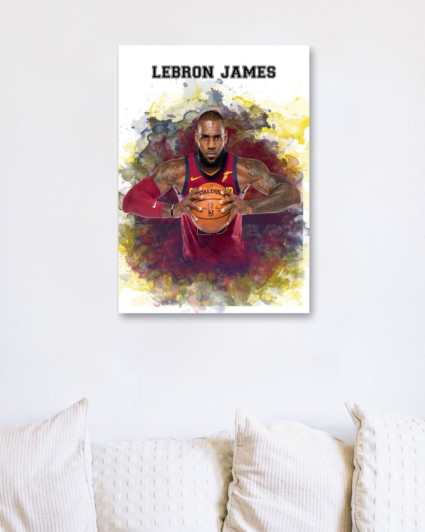 Lebron James Watercolor 2 - @JeffNugroho