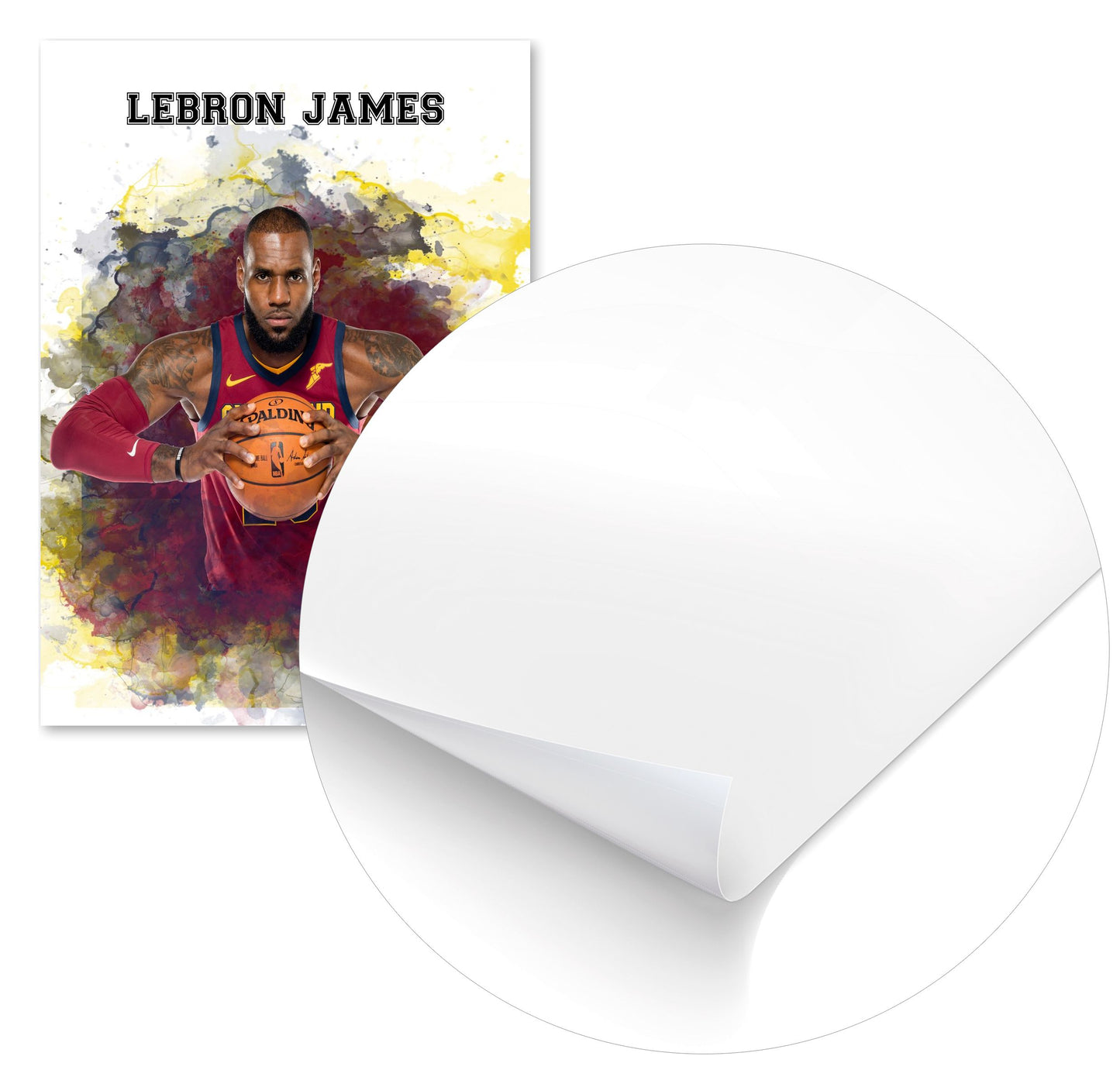 Lebron James Watercolor 2 - @JeffNugroho