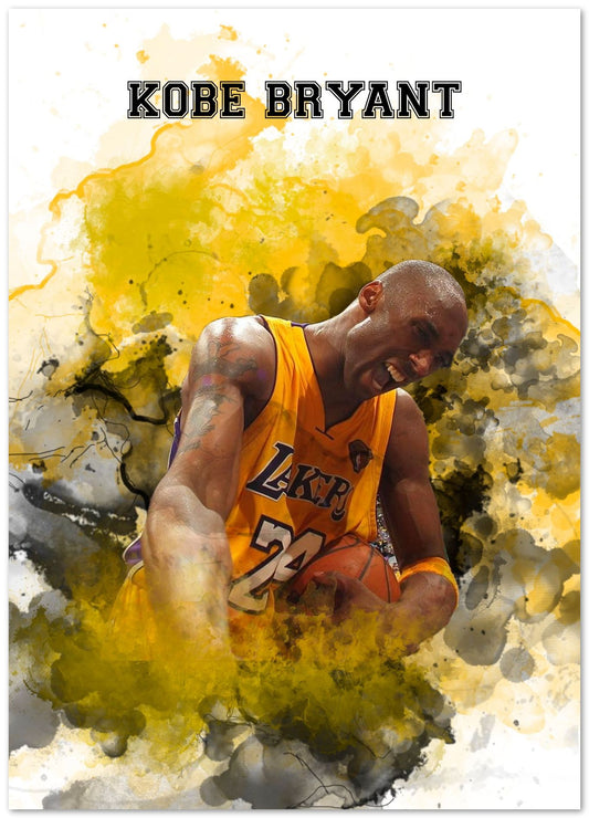 Kobe Bryant Watercolor  - @JeffNugroho