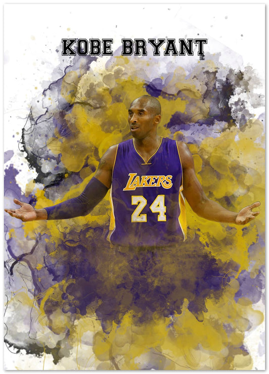 Kobe Bryant Watercolor 3 - @JeffNugroho