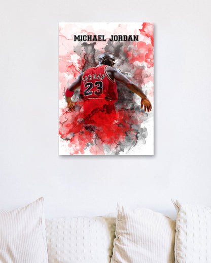 Michael Jordan Watercolor - @JeffNugroho