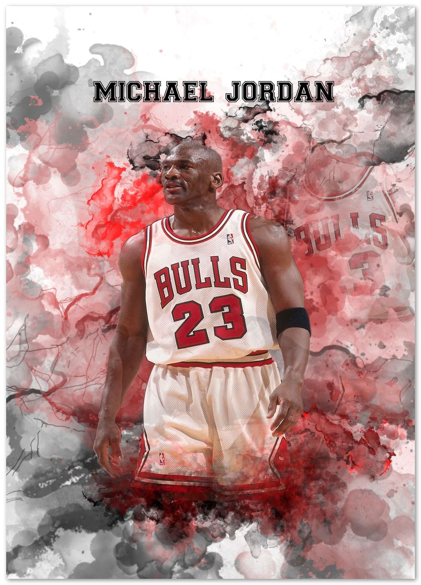 Michael Jordan Watercolor 1 - @JeffNugroho