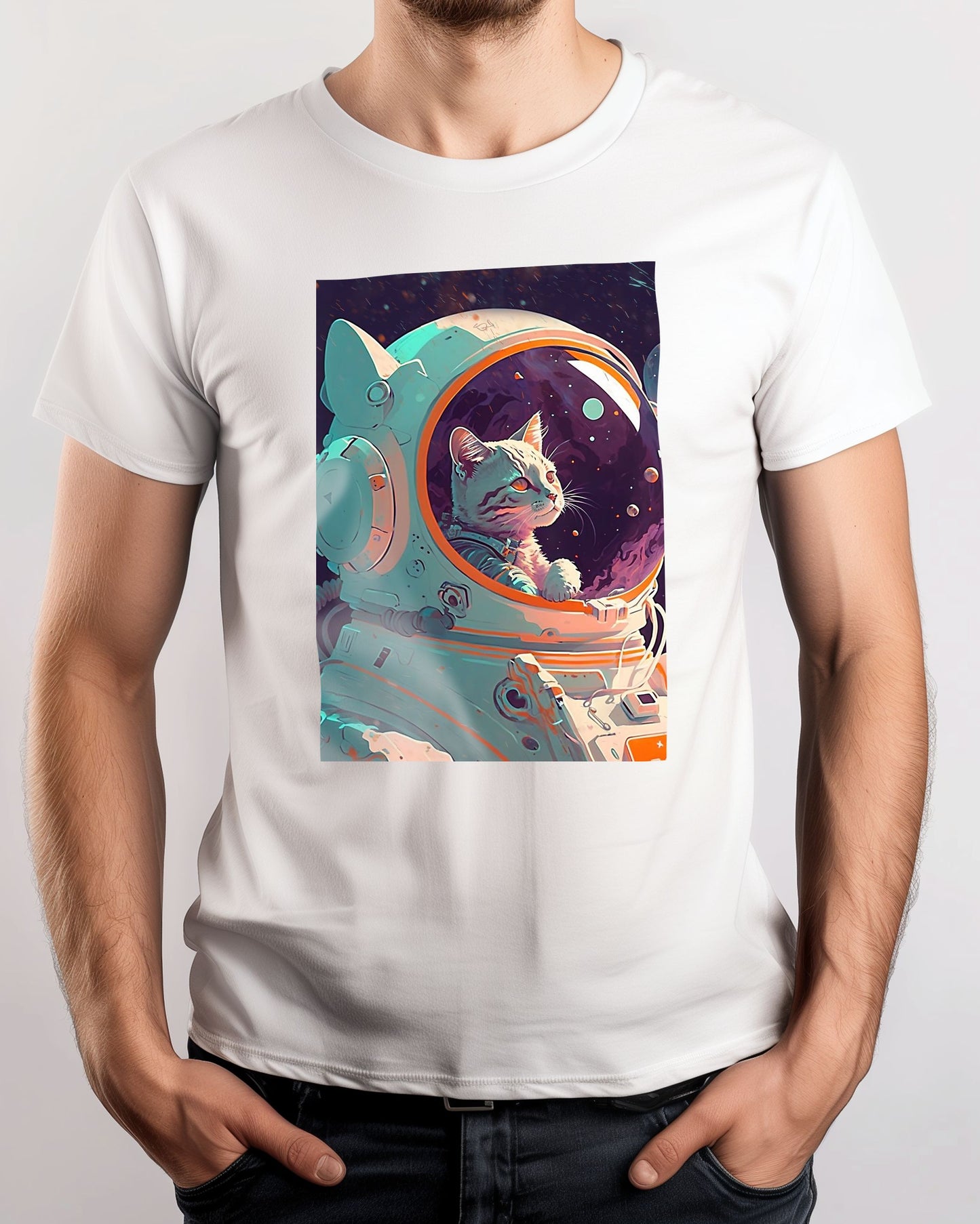 Cute cute astronaut cat - @widart