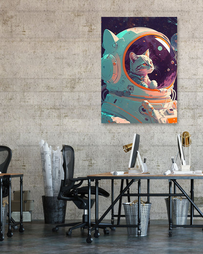 Cute cute astronaut cat - @widart