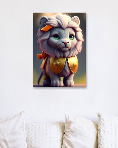 Cute little lion - @widart