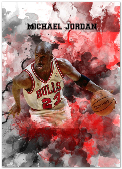 Michael Jordan Watercolor 2 - @JeffNugroho