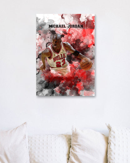 Michael Jordan Watercolor 2 - @JeffNugroho