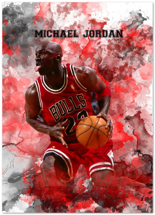Michael Jordan Watercolor 5 - @JeffNugroho