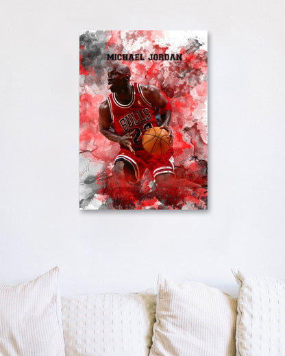 Michael Jordan Watercolor 5 - @JeffNugroho