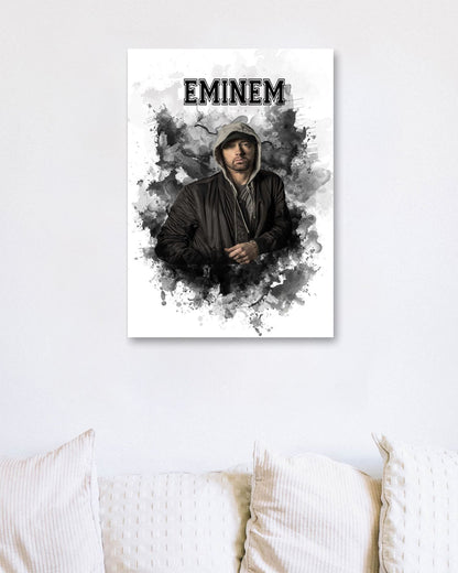 Eminem Rapper Watercolor - @JeffNugroho