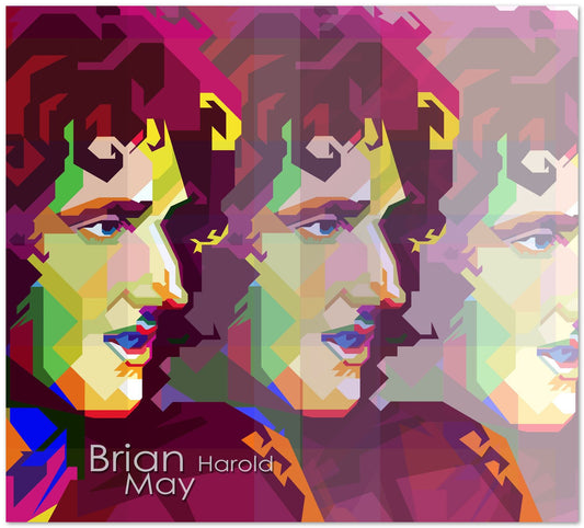 Brian Harold May Pop Art WPAP - @Artkreator