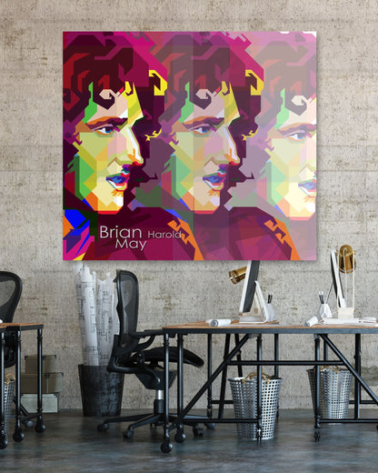 Brian Harold May Pop Art WPAP - @Artkreator