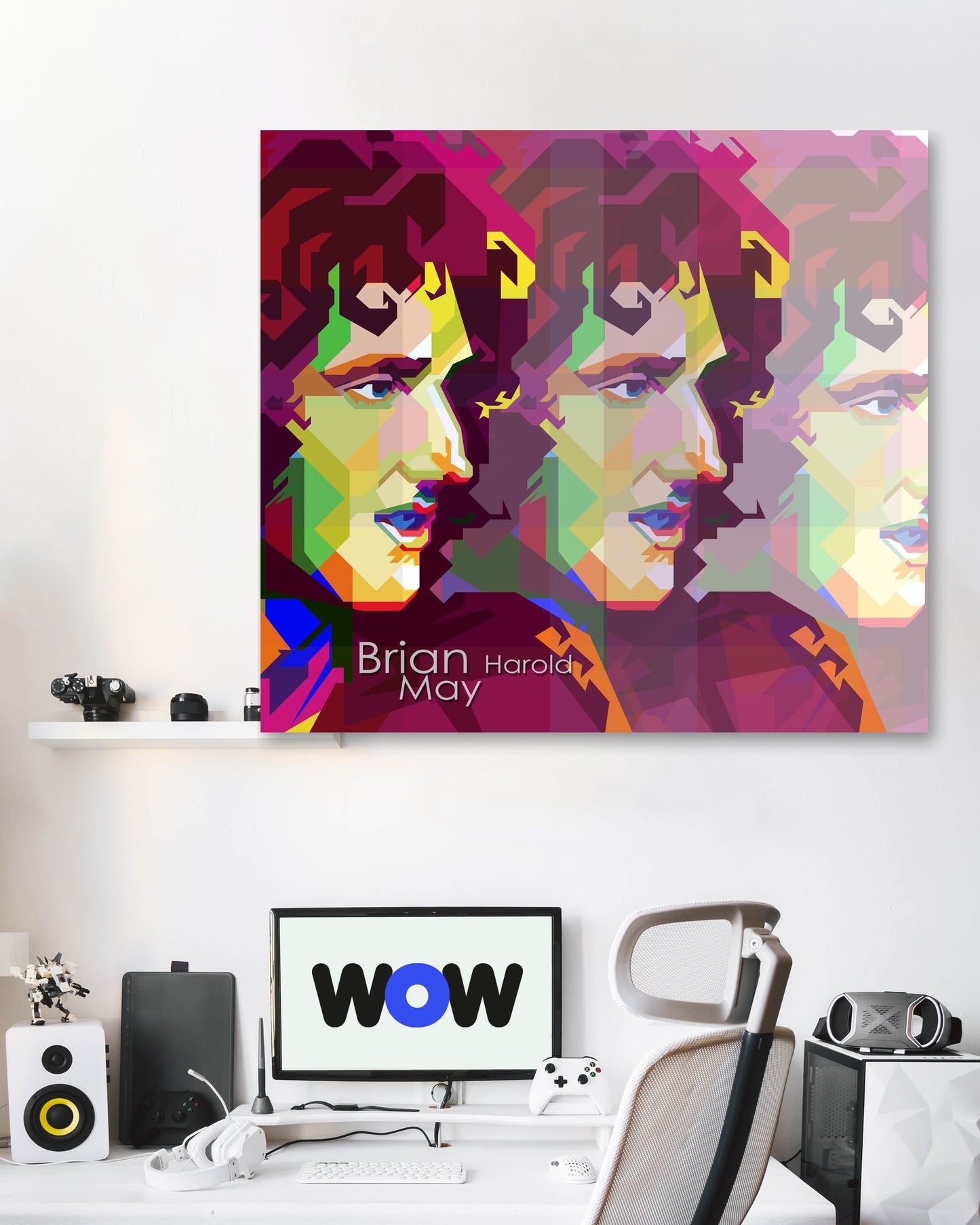 Brian Harold May Pop Art WPAP - @Artkreator