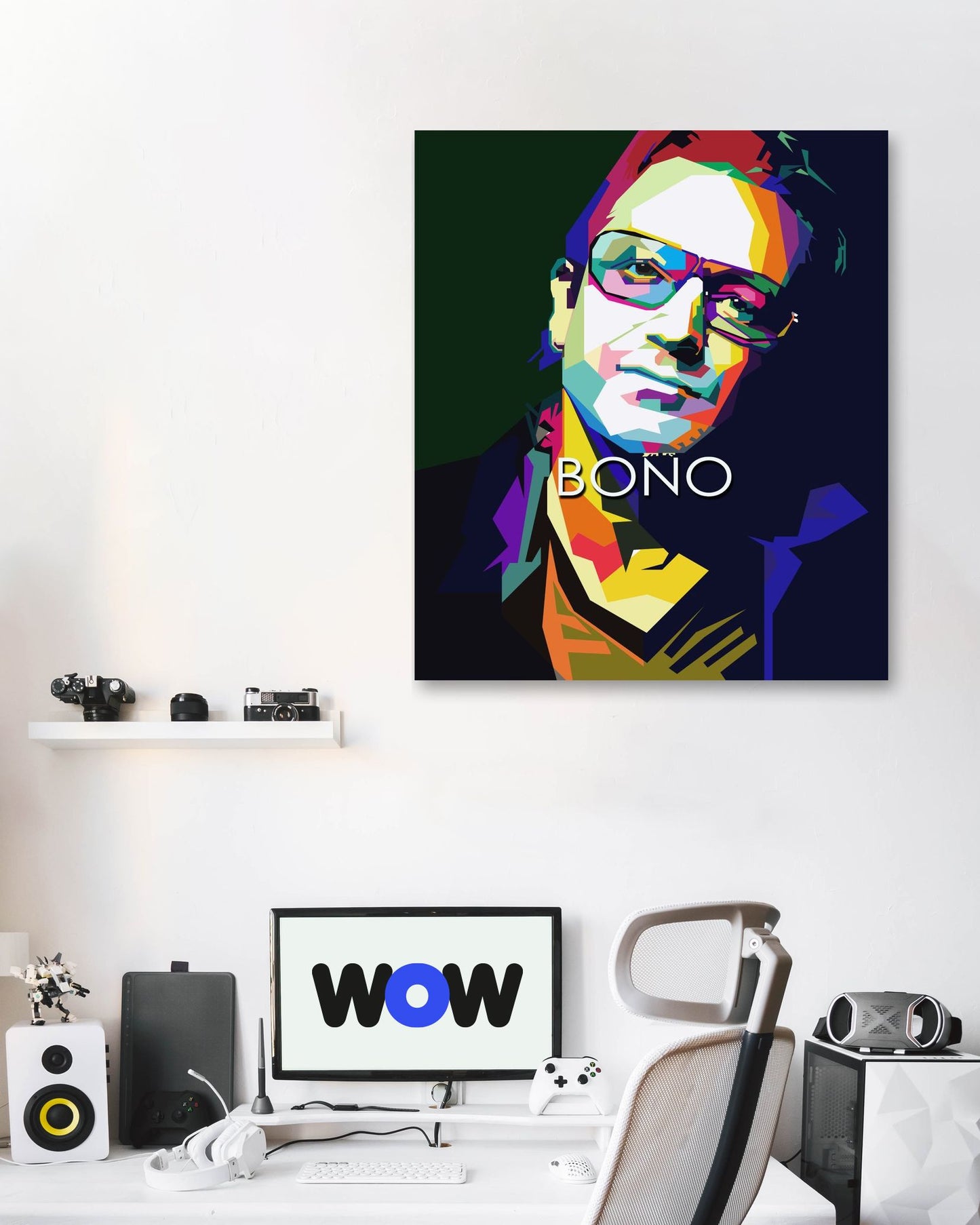 Bono U2 Singer Pop Art WPAP - @Artkreator