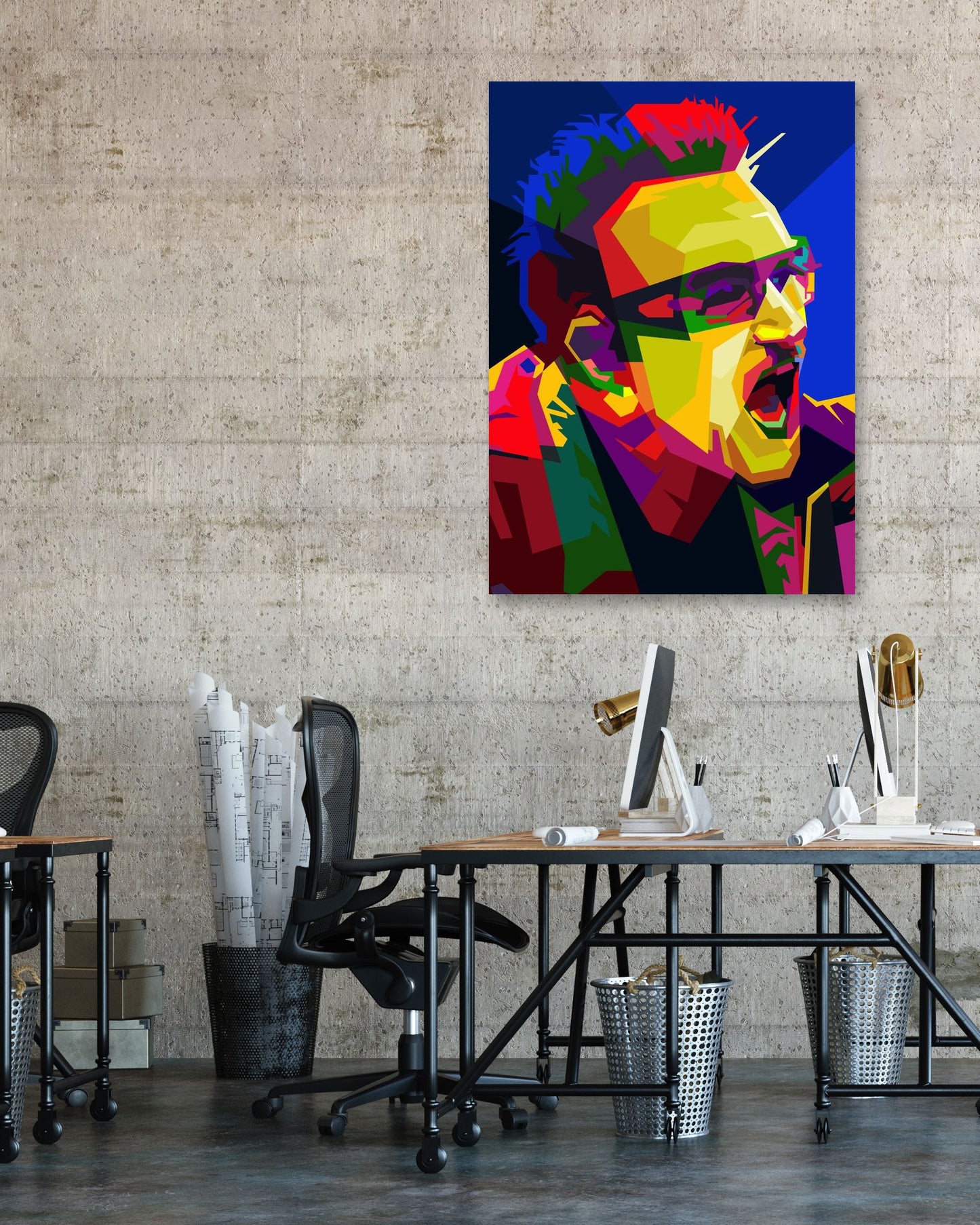 Bono U2 Front Man Pop Art WPAP - @Artkreator