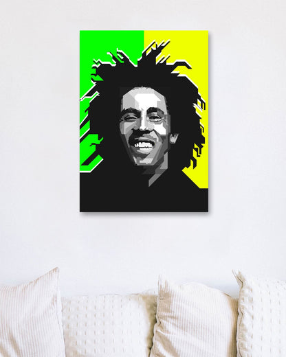 Bob Marley Reggae Icon Blackwhite - @Artkreator