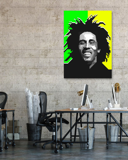 Bob Marley Reggae Icon Blackwhite - @Artkreator