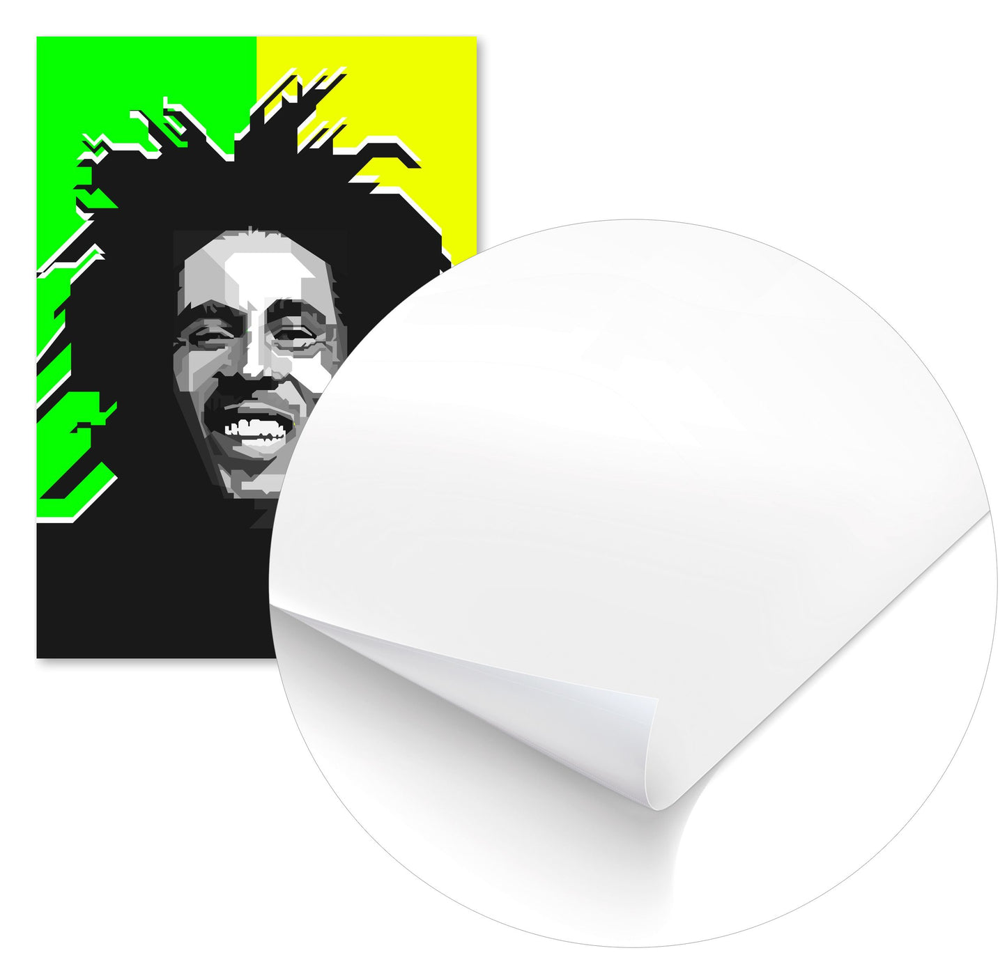 Bob Marley Reggae Icon Blackwhite - @Artkreator