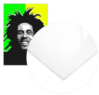 Bob Marley Reggae Icon Blackwhite - @Artkreator