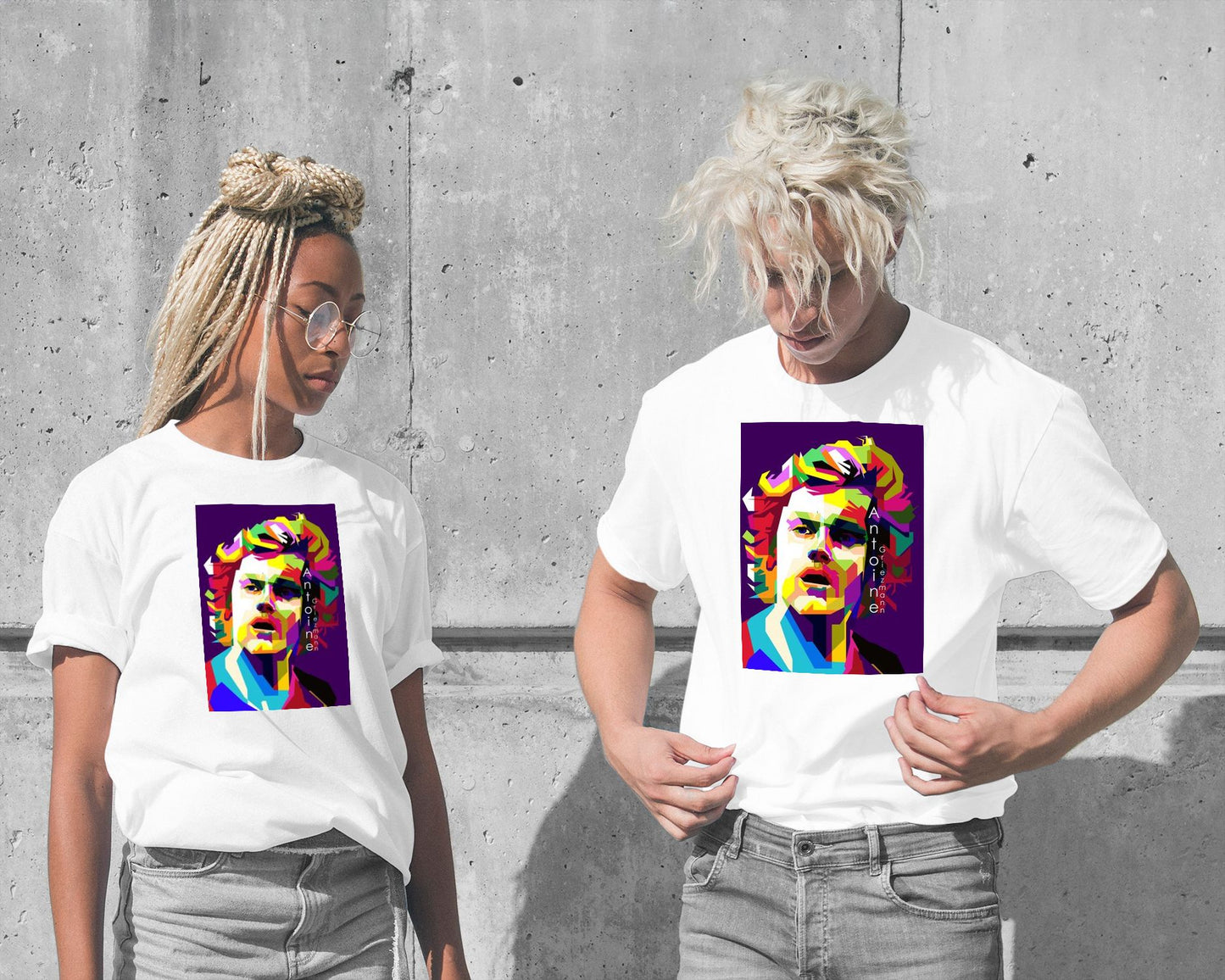 Antoine Griezmann Soccer Football Pop Art WPAP - @Artkreator