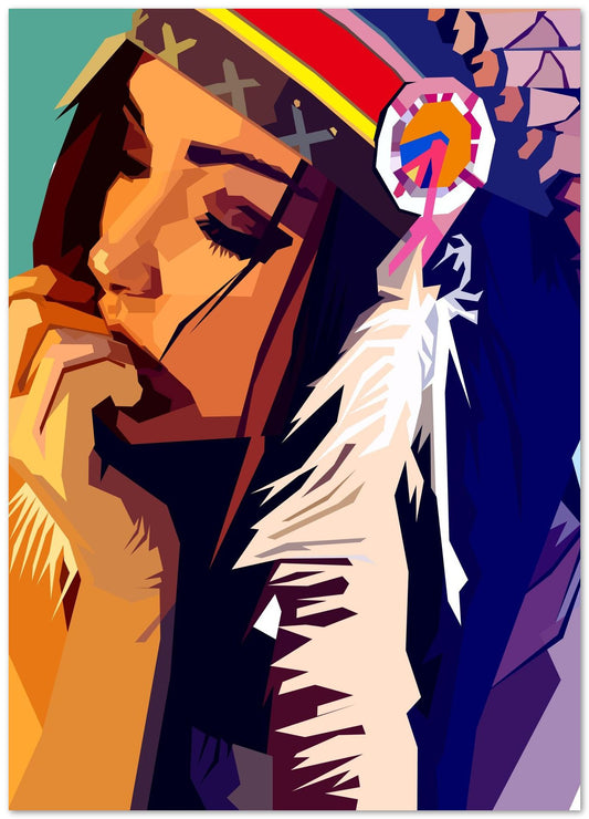 Traditional Apache Woman Style  - @Artkreator