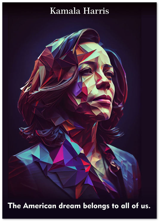 Kamala Harris Quotes Low Poly - @WpapArtist