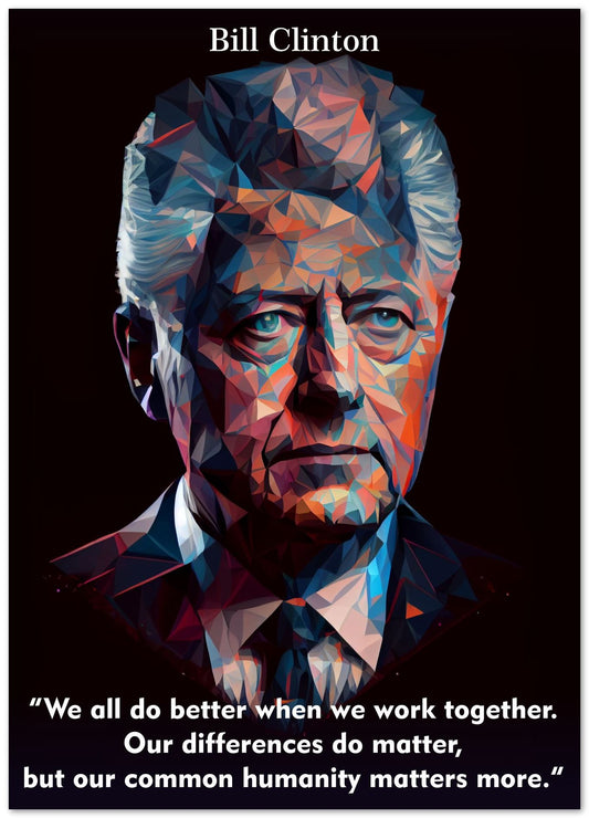Bill Clinton Low Poly - @WpapArtist