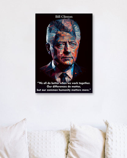 Bill Clinton Low Poly - @WpapArtist