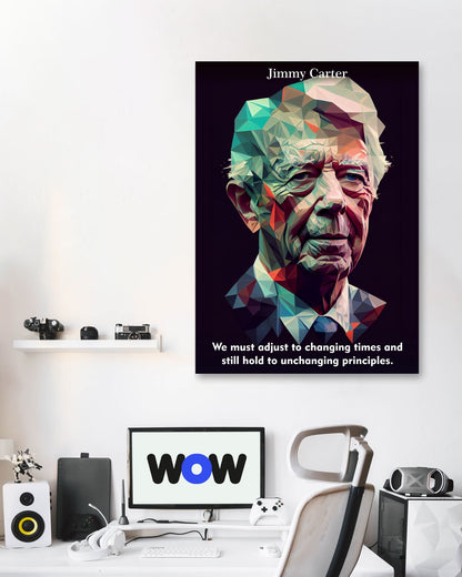 Jimmy Carter Low Poly - @WpapArtist