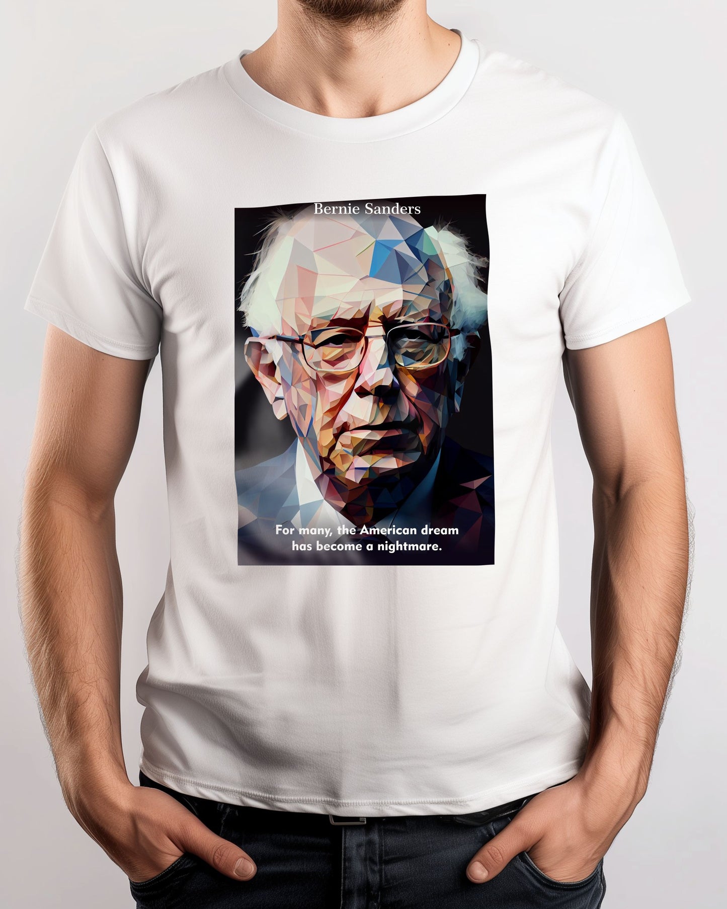 Bernie Sanders Quotes Low Poly - @WpapArtist