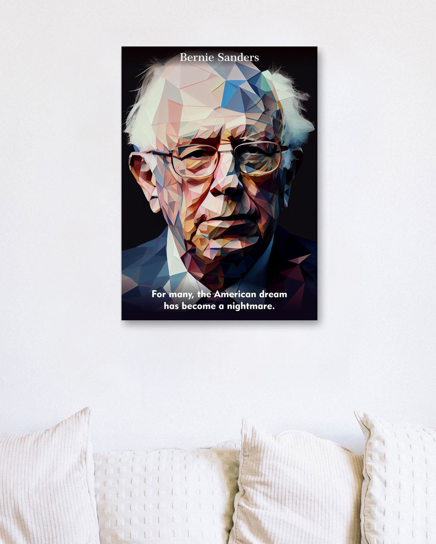 Bernie Sanders Quotes Low Poly - @WpapArtist