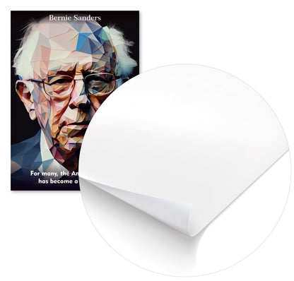 Bernie Sanders Quotes Low Poly - @WpapArtist