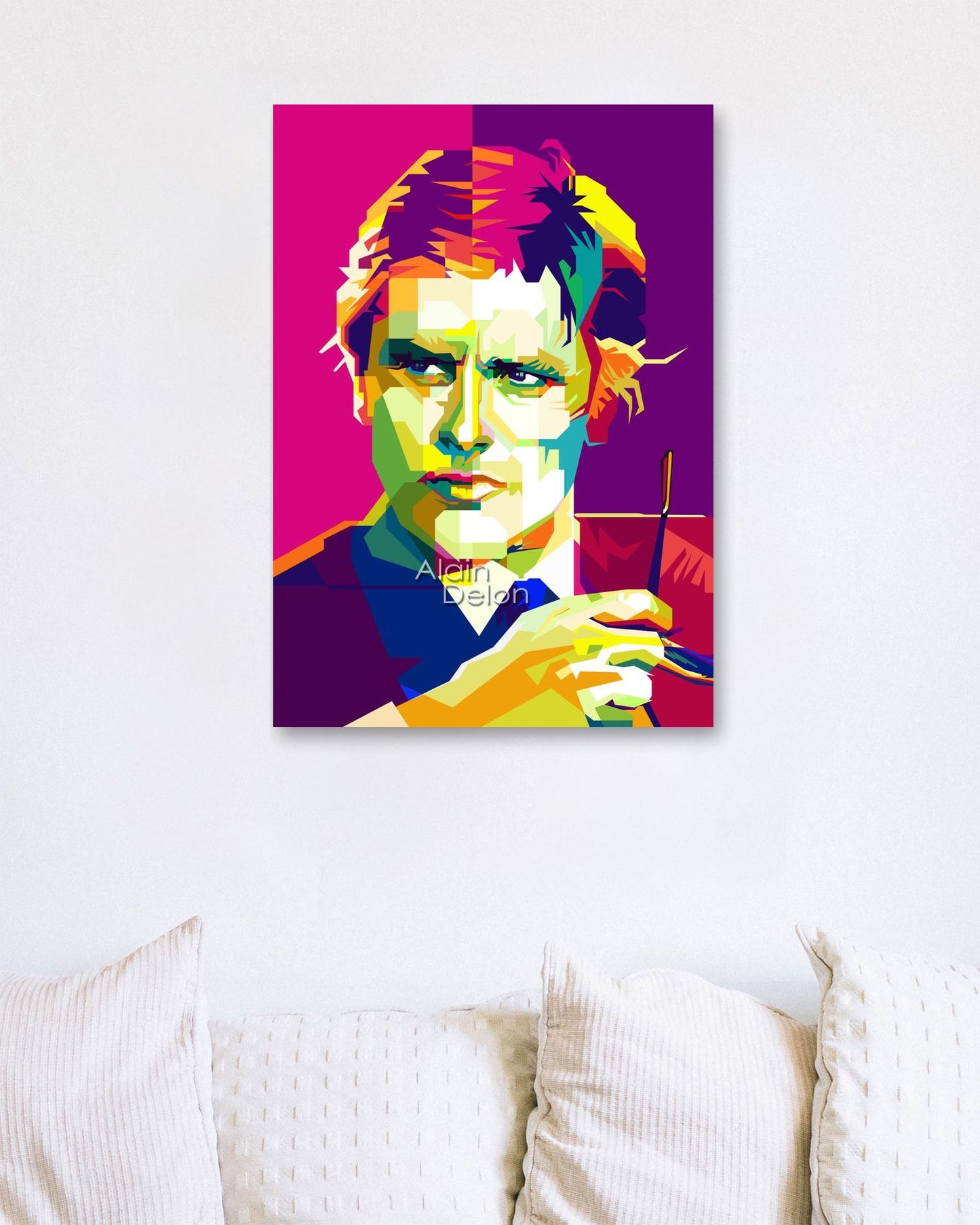 Alain Delon Hollywood Actor Pop Art WPAP - @Artkreator