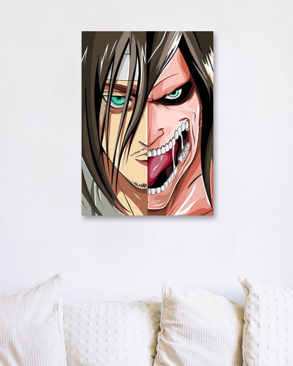 AOT Eren Jaeger Titan  - @WpapArtist