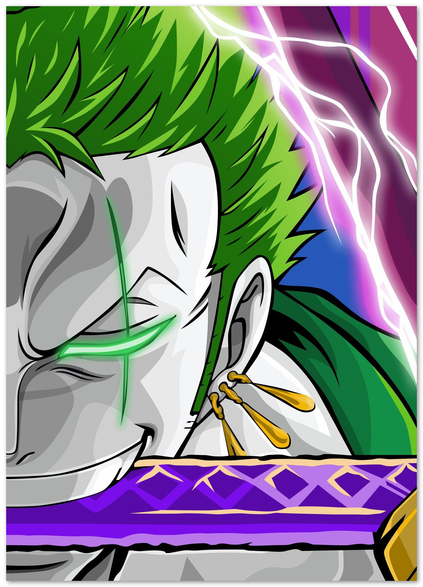 Anime Roronoa Zoro One Piece - @WpapArtist