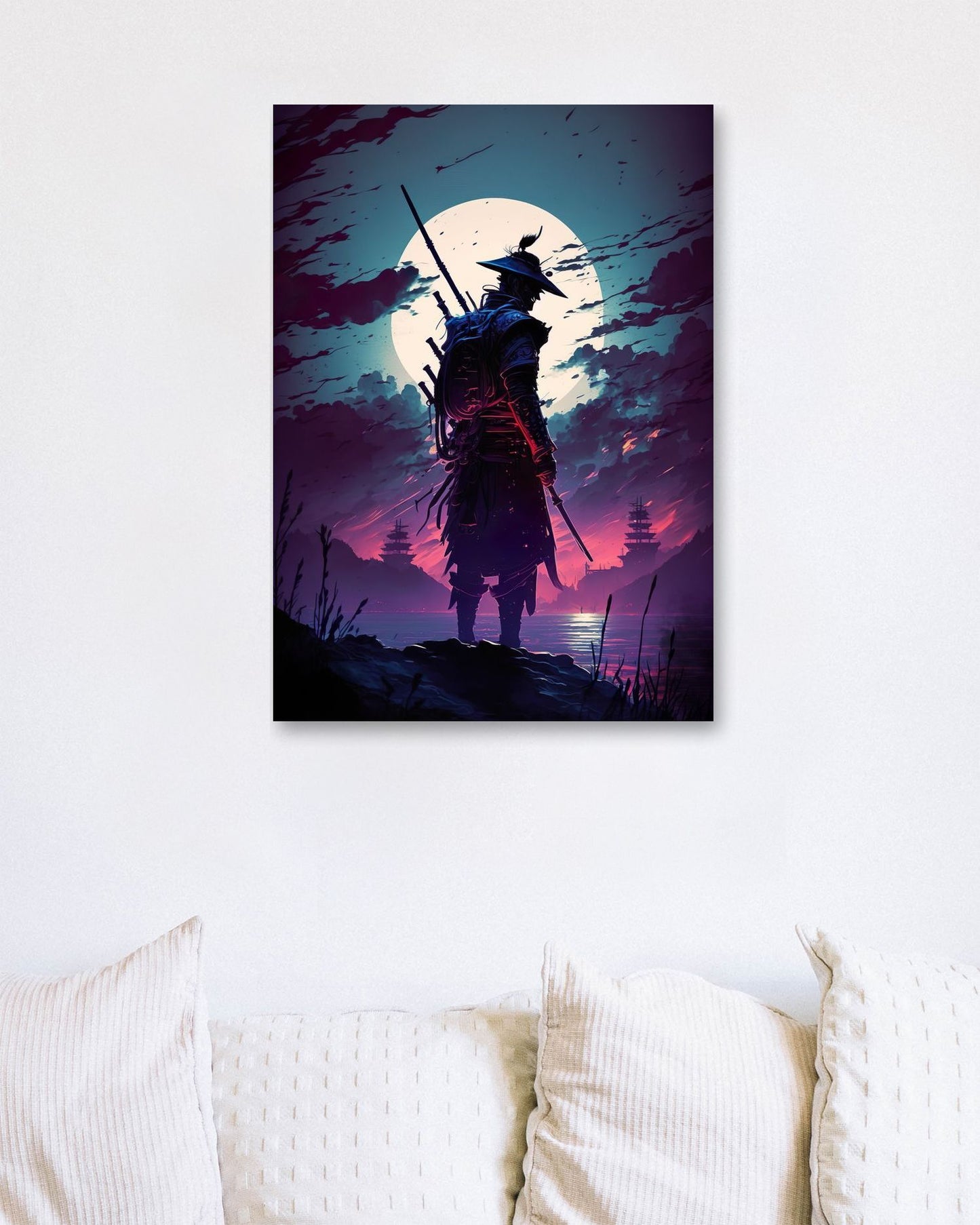 Samurai warrior standing ready to fight - @Onexstudio