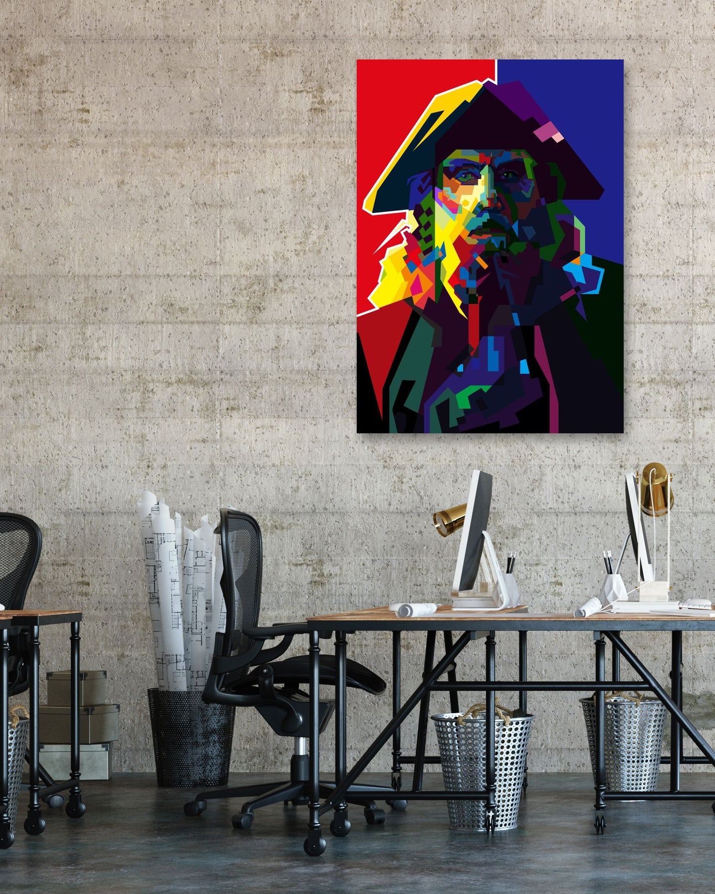 Al Pacino Blackbeard Character Pop Art WPAP - @Artkreator
