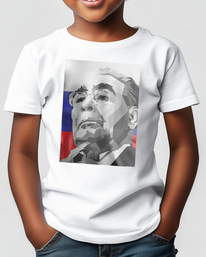 Leonid Brezhnev Blackwhite Portrait - @Artkreator