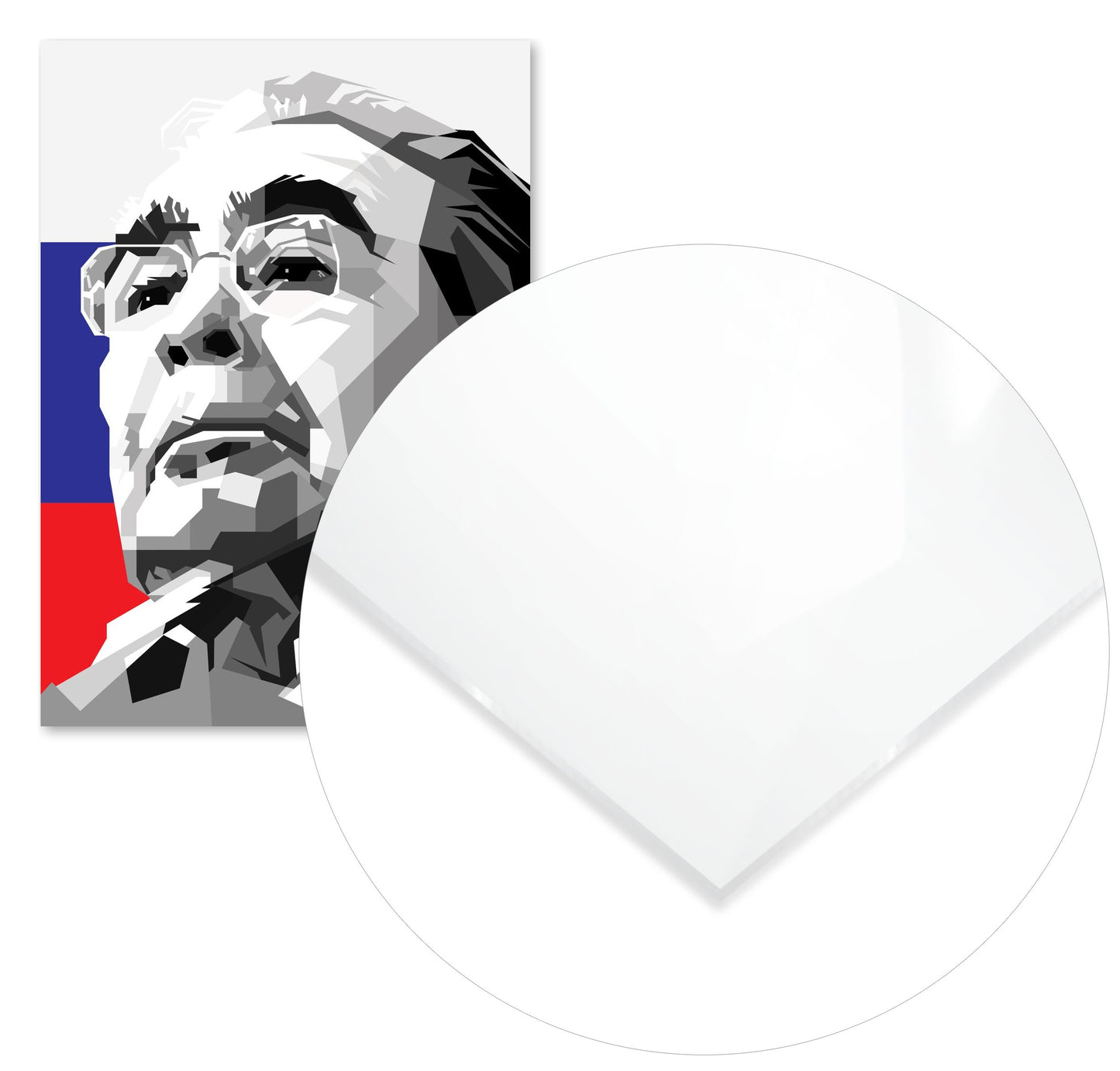 Leonid Brezhnev Blackwhite Portrait - @Artkreator