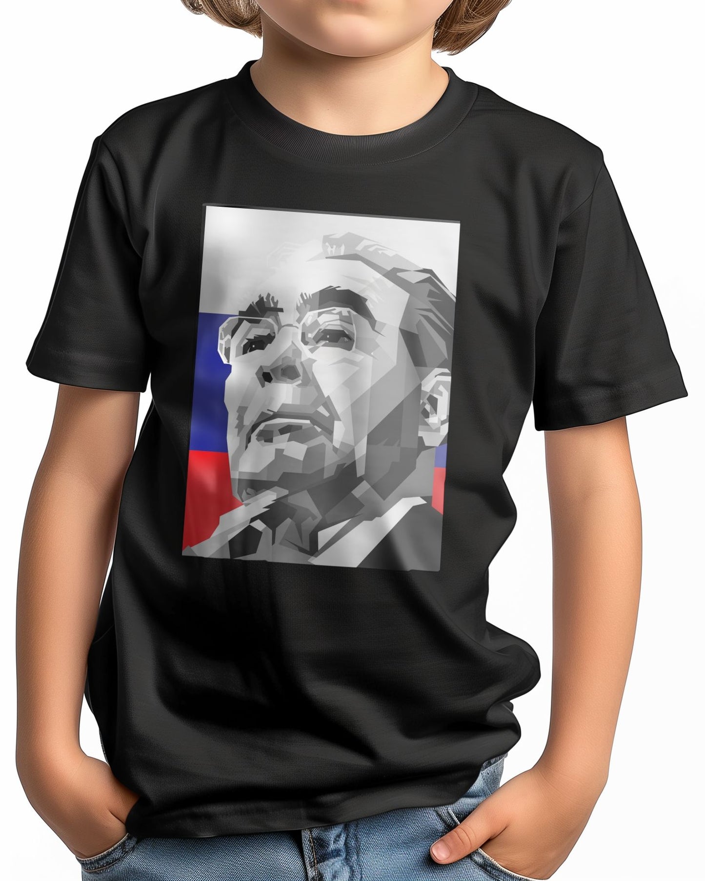 Leonid Brezhnev Blackwhite Portrait - @Artkreator