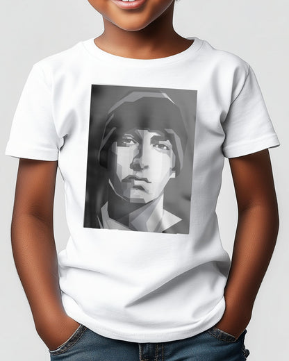 Eminem Blackwhite Portrait - @Artkreator