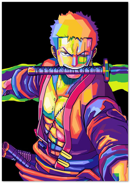 roronoa zoro wpap pop art 1 - @hikenthree