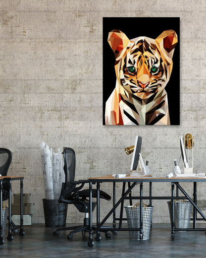 cute baby tiger nursery animal - @Artnesia