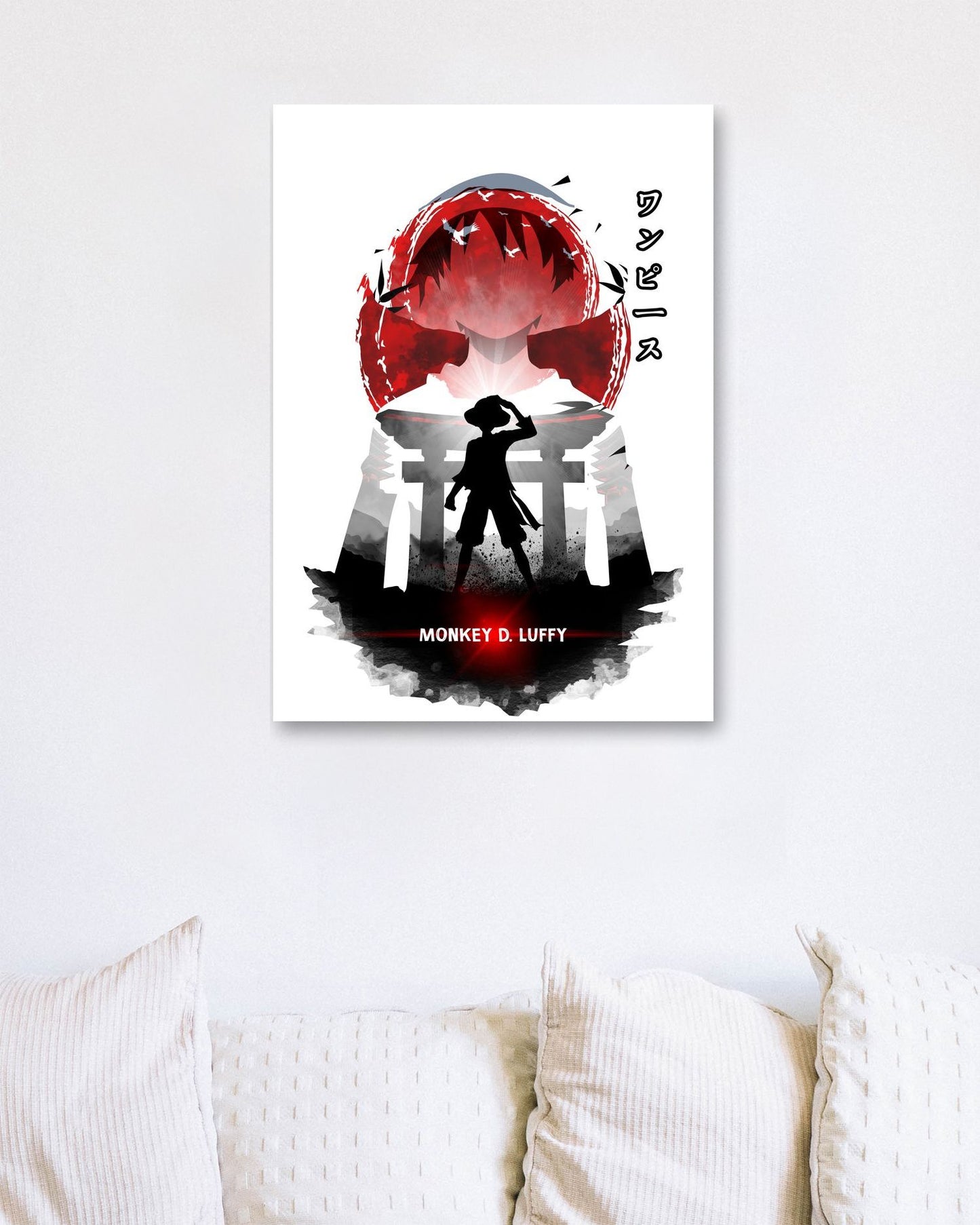 luffy japanese minimalist - @UciStudio