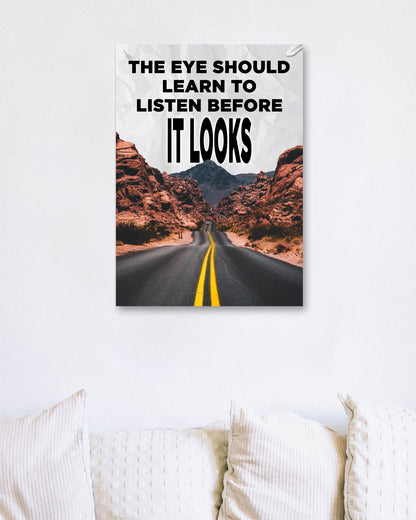 The Eye Should Learn To Listen Before It Looks - @ColorizeStudio