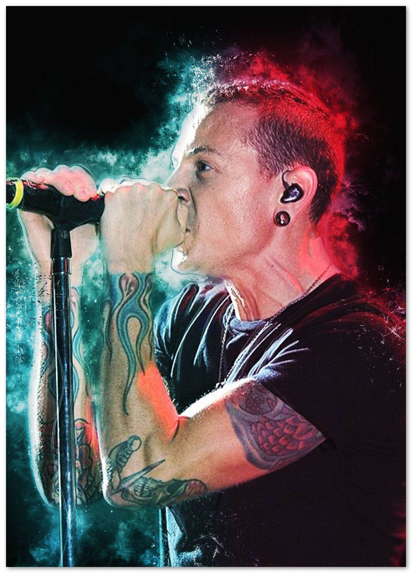 Chester bennington colorful - @SanDee15